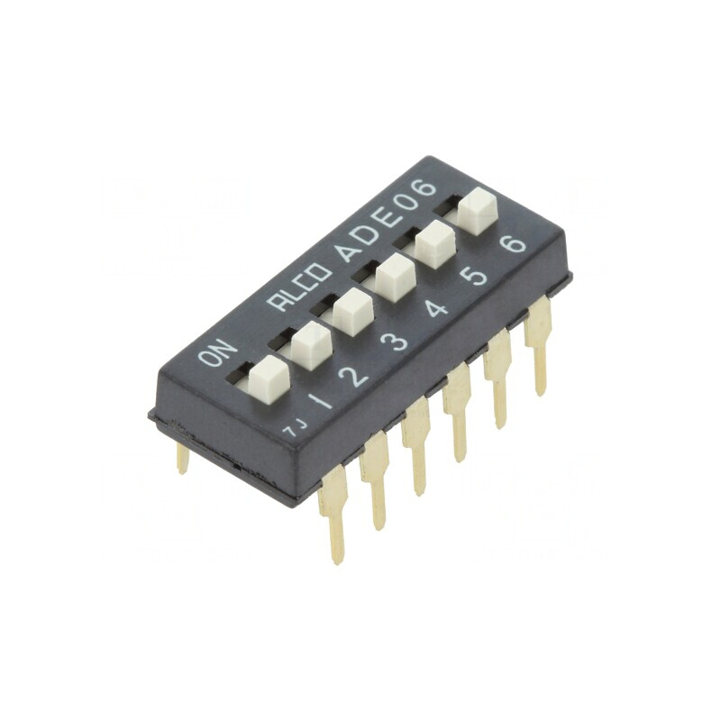Comutator DIP-SWITCH 6 Secțiuni ON-OFF 24V | Electronic-mag.ro | Componente Electronice