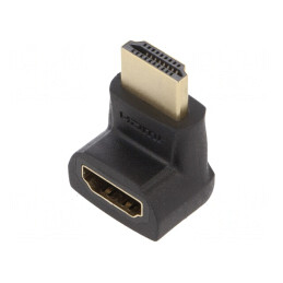 Adaptor HDMI 270° Soclu la Mufă Neagră | Electronic-mag.ro | Componente Electronice