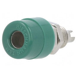 Soclu Banană Verde 4mm 32A 60VDC | Electronic-mag.ro | Componente Electronice