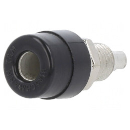 Soclu banană 4mm 32A 60VDC negru 23.5mm | Electronic-mag.ro | Componente Electronice