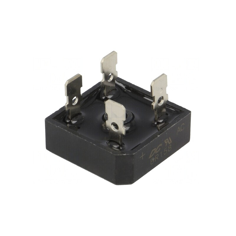 Punte Redresoare Monofazată 800V 15A 300A BR-25 | Electronic-mag.ro | Componente Electronice