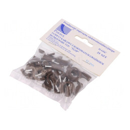 Suport cablu rotund maro 12mm, 25 buc | Electronic-mag.ro | Componente Electronice