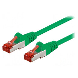 Cablu Patch S/FTP Cat6 Verde 0.5m | Electronic-mag.ro | Componente Electronice
