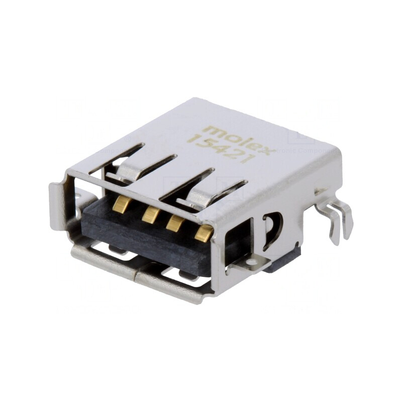 Soclu USB A PCB THT 90° USB 2.0 Aurit | Electronic-mag.ro | Componente Electronice Soclu USB A PCB THT 90° USB 2.0 Aurit | Electronic-mag.ro | Componente Electronice