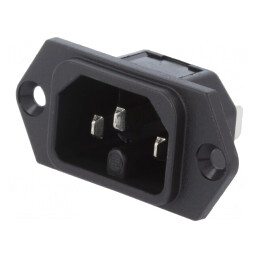 Conector Alimentare AC Soclu Tată 10A 250V IEC 60320 C16 | Electronic-mag.ro | Componente Electronice