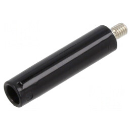 Soclu Banană 4mm 32A Negru Nichelat Cu Izolație | Electronic-mag.ro | Componente Electronice