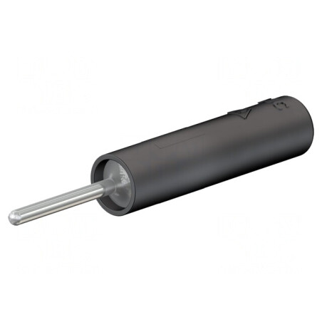 Soclu Banană 4mm 20A Negru Nichelat Crimpat Cu Șurub | Electronic-mag.ro | Componente Electronice