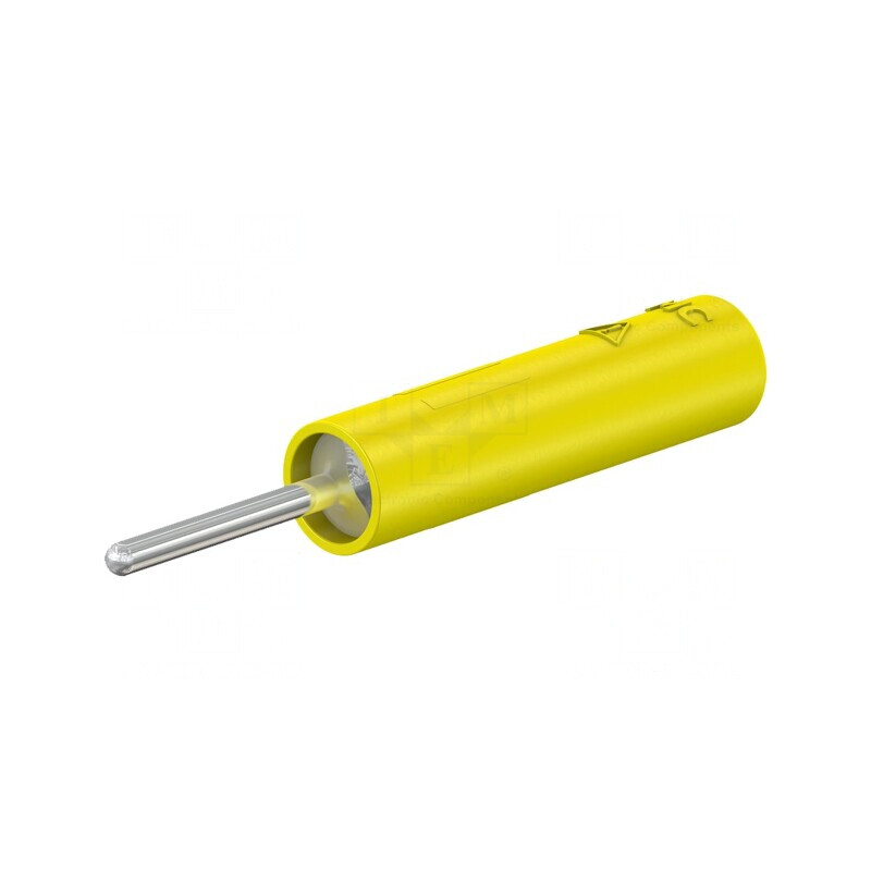 Soclu Banană 4mm 20A Galben Nichelat Cu Șurub | Electronic-mag.ro | Componente Electronice
