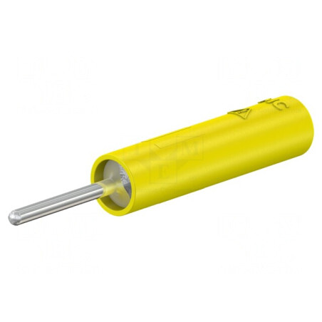 Soclu Banană 4mm 20A Galben Nichelat Cu Șurub | Electronic-mag.ro | Componente Electronice