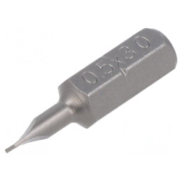 Capăt șurubelniță plată 3,0x0,5mm 25mm | Electronic-mag.ro | Componente Electronice
