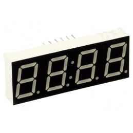 Display LED 7 Segmente 4 Digite Galben 14,2mm | Electronic-mag.ro | Componente Electronice