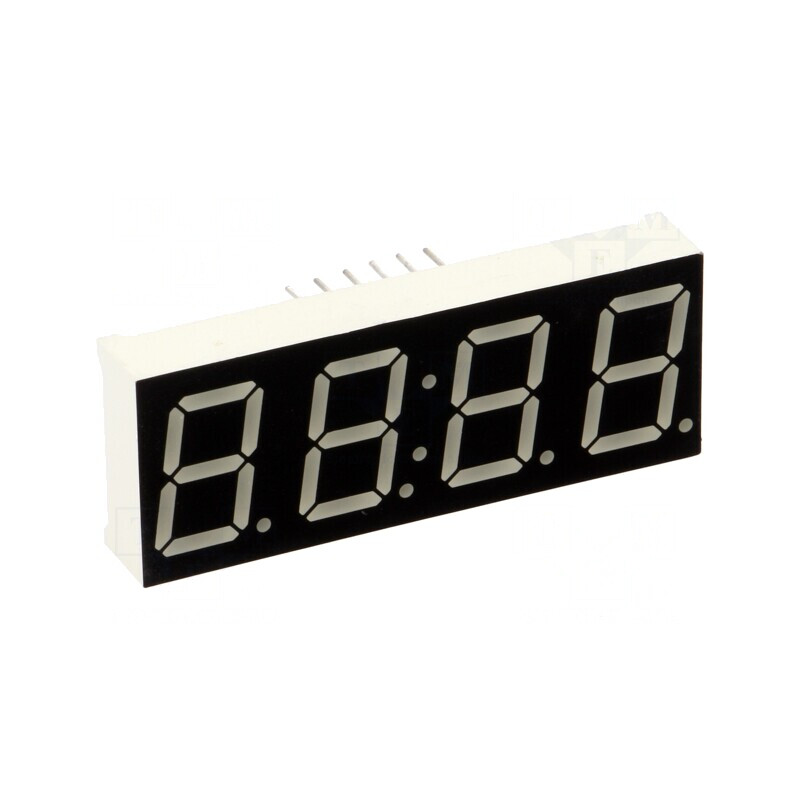 Display LED 7 Segmente 4 Digite Galben 14,2mm | Electronic-mag.ro | Componente Electronice