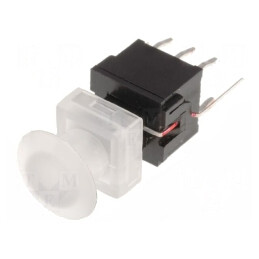 Comutator tastatură DPDT 0,1A/30VDC LED verde | Electronic-mag.ro | Componente Electronice