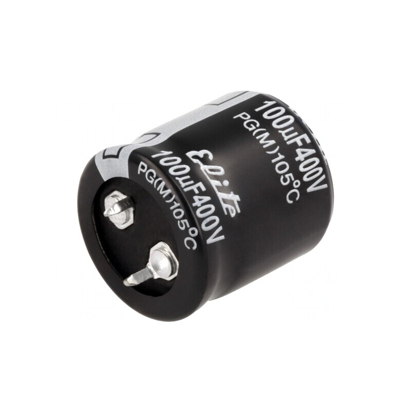 Condensator Electrolitic SNAP-IN 100uF 400V 25x25mm | Electronic-mag.ro | Componente Electronice
