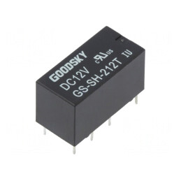 Releu Electromagnetic DPDT 12VDC 2A 120VAC PCB | Electronic-mag.ro | Componente Electronice