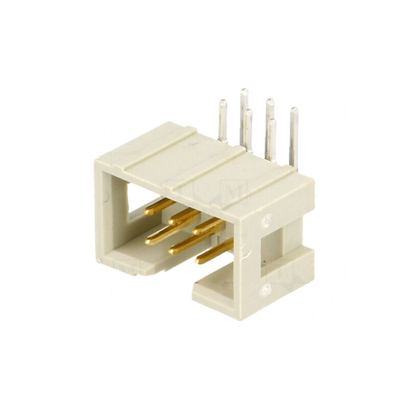 Soclu IDC tată 6 pini unghi 90° THT 1,27mm 2,54mm | Electronic-mag.ro | Componente Electronice