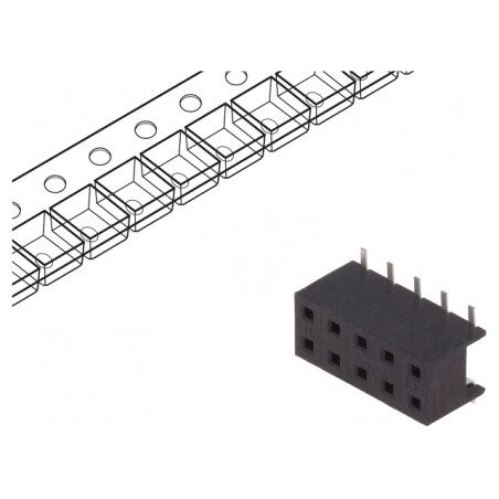 Soclu cablu-placă 10 PIN Minitek 2mm SMT pentru PCB 2A | Electronic-mag.ro | Componente Electronice