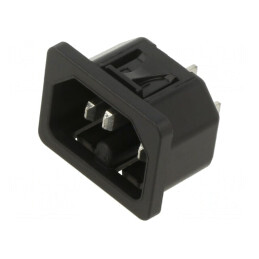 Conector Alimentare AC 10A 250VAC IEC 60320 C16 | Electronic-mag.ro | Componente Electronice