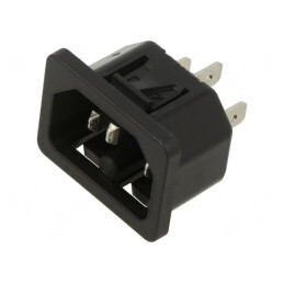 Conector Alimentare AC IEC 60320 C16 10A 250V | Electronic-mag.ro | Componente Electronice