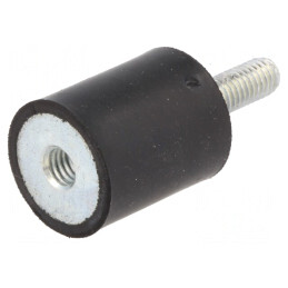 Atenuator de Vibrații M6 20mm Guma 25mm 315N | Electronic-mag.ro | Componente Electronice