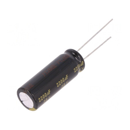 Condensator Electrolitic Low ESR THT 2200uF 25V 12,5x35mm | Electronic-mag.ro | Componente Electronice