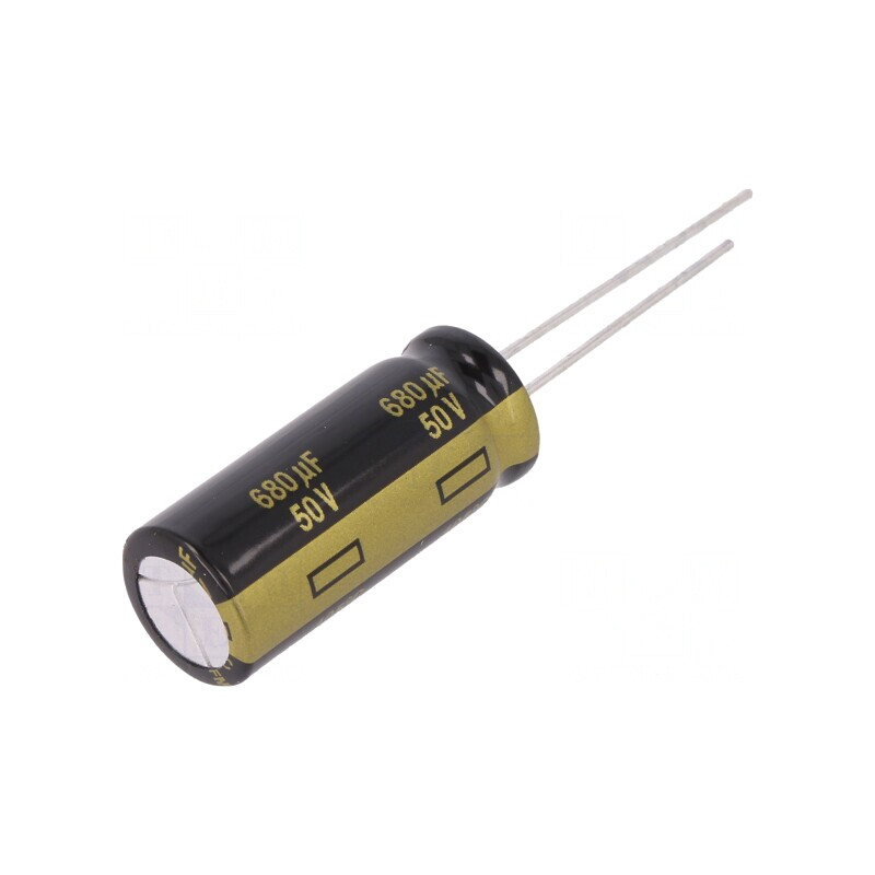 Condensator electrolitic low ESR 680uF 50V THT | Electronic-mag.ro | Componente Electronice