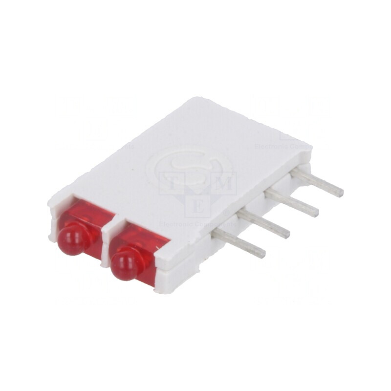 LED roșu 1,8mm 2 diode 10mA 2V | Electronic-mag.ro | Componente Electronice