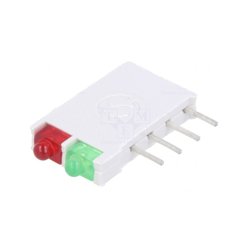 LED bicolor roșu/verde 1.8mm 10mA 2V | Electronic-mag.ro | Componente Electronice