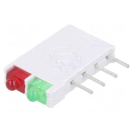 LED bicolor roșu/verde 1.8mm 10mA 2V | Electronic-mag.ro | Componente Electronice
