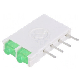 LED Verde 1,8mm 2 Diode | Electronic-mag.ro | Componente Electronice