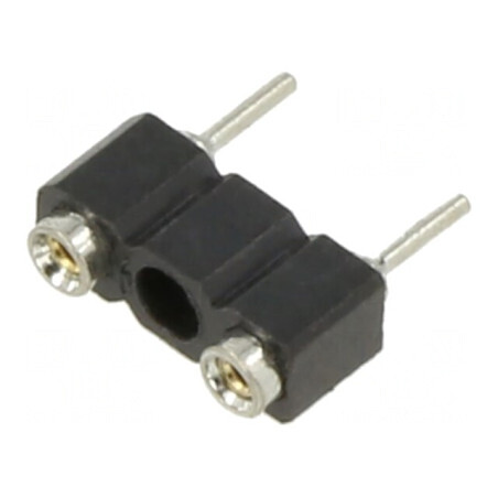 Clemă THT 6,3A PPS Termoplast Neagră 5,08mm | Electronic-mag.ro | Componente Electronice