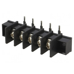 Regletă de Conexiuni PCB 90° 9,5mm 5 Piste 4mm2 | Electronic-mag.ro | Componente Electronice