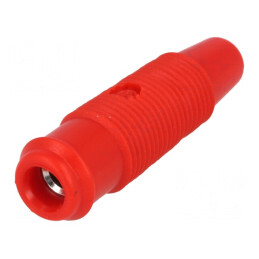 Adaptor Banană 4mm Roșu Priză | Electronic-mag.ro | Componente Electronice