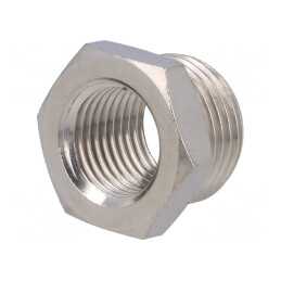Niplu Reducție Alama Nichelată G 3/8 Filet Interior | Electronic-mag.ro | Componente Electronice