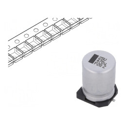 Condensator electrolitic SMD 470uF 25V 10x10x14mm | Electronic-mag.ro | Componente Electronice