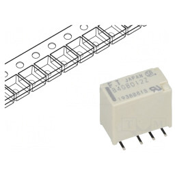 Releu Electromagnetic DPDT 12VDC 2A SMT | Electronic-mag.ro | Componente Electronice