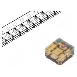 LED RGB SMD 0404 1,05x1,05mm