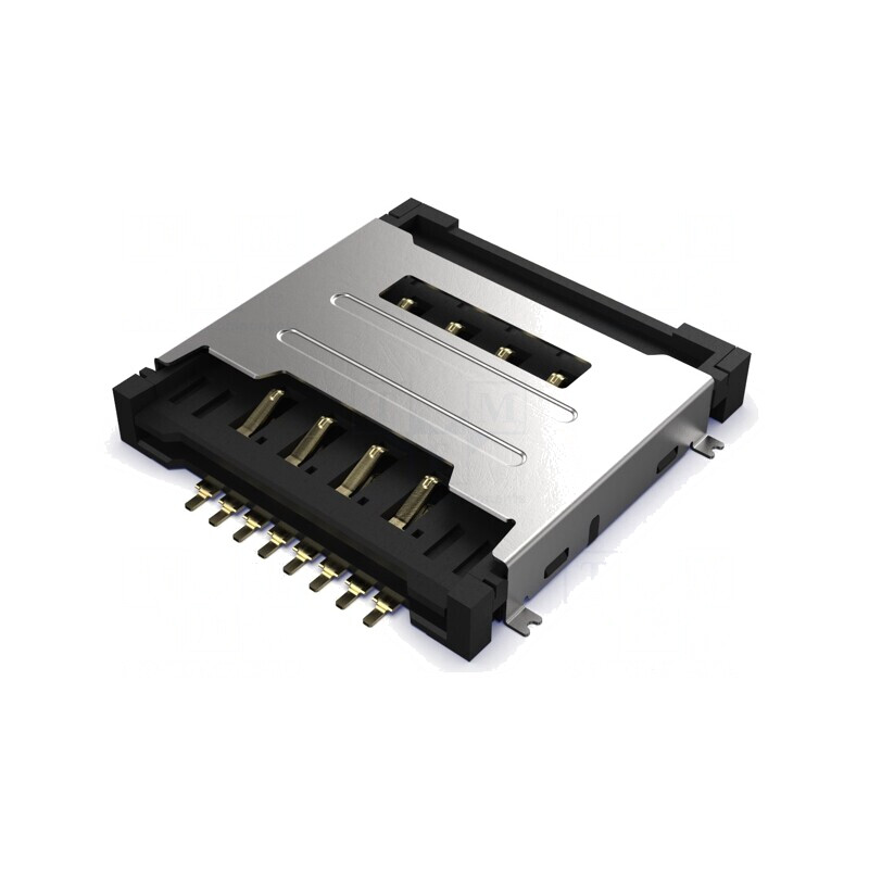 Conector pentru carduri Mini SIM duble 3mm SMT Push-Pull | Electronic-mag.ro | Componente Electronice