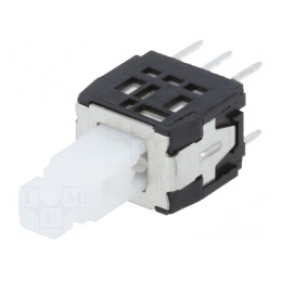 Comutator apăsare 2 poziții DPDT 0.1A 30VDC OFF-ON | Electronic-mag.ro | Componente Electronice