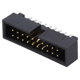Soclu Şiruri Pini 2,54mm 20 PIN THT Aurit Drept | Electronic-mag.ro | Componente Electronice