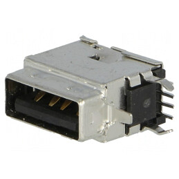 Soclu USB A PCB THT 4 Pin 90° | Electronic-mag.ro | Componente Electronice