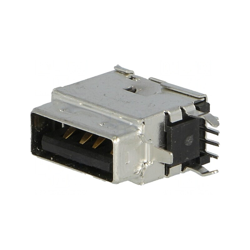 Soclu USB A PCB THT 4 Pin 90° | Electronic-mag.ro | Componente Electronice