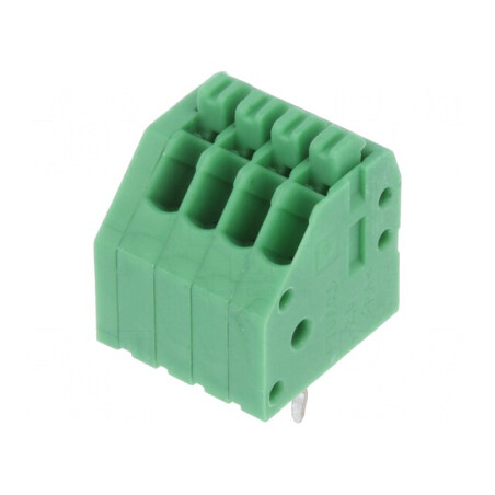 Regletă Conexiuni PCB Unghi 45° 2.5mm 4 Piste 2A | Electronic-mag.ro | Componente Electronice