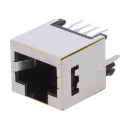 Soclu RJ45 8p8c Ecranat THT Drept | Electronic-mag.ro | Componente Electronice