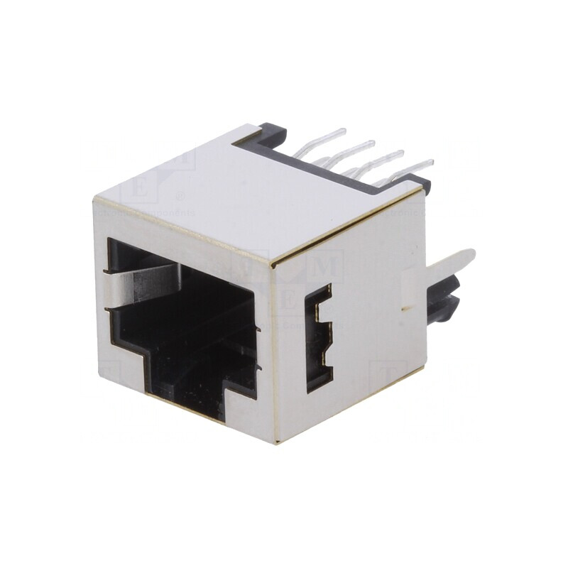 Soclu RJ45 8p8c Ecranat THT Drept | Electronic-mag.ro | Componente Electronice