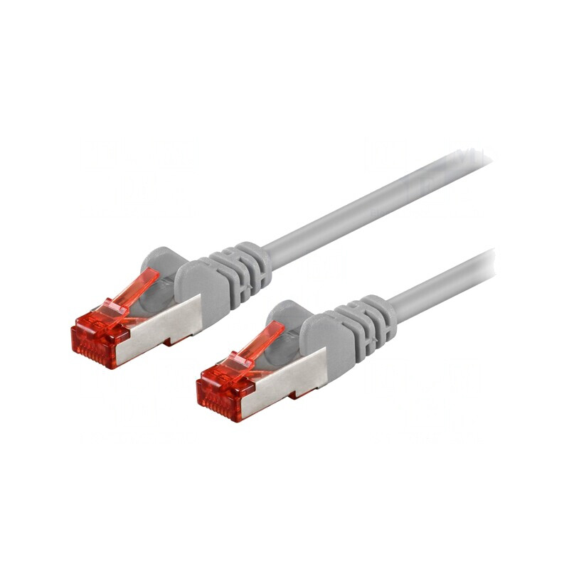 Cablul de rețea S/FTP Cat6 PVC Gri 0.5m | Electronic-mag.ro | Componente Electronice