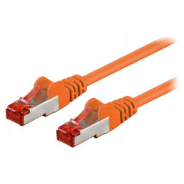 Patch Cord S/FTP Cat6 PVC Portocaliu 0.5m | Electronic-mag.ro | Componente Electronice