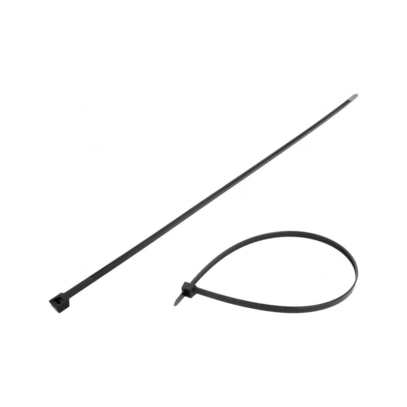 Colier de strângere negru 530mm x 8,9mm poliamidă 780N | Electronic-mag.ro | Componente Electronice