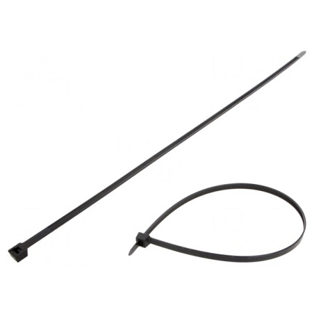 Colier de strângere negru 530mm x 8,9mm poliamidă 780N | Electronic-mag.ro | Componente Electronice