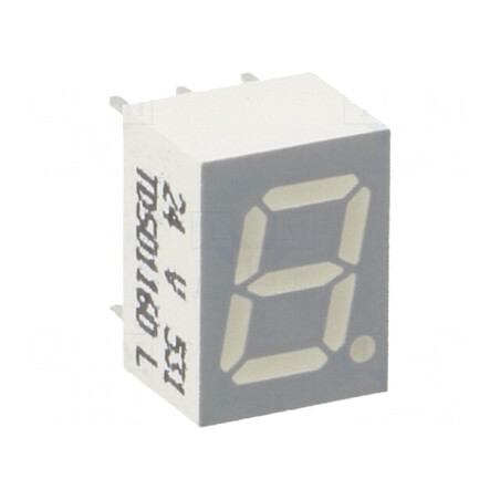 Afişaj LED 7 Segmente 7mm Portocaliu-Roşu | Electronic-mag.ro | Componente Electronice